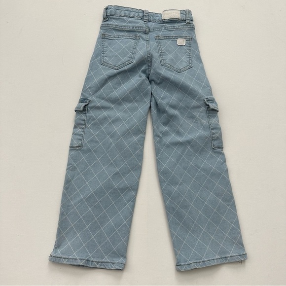 Girls Wide Leg Cargo Jeans Size 7 - Picture 15 of 15